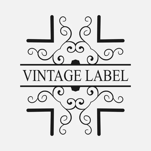 Vintage ornate logo — Stock Vector