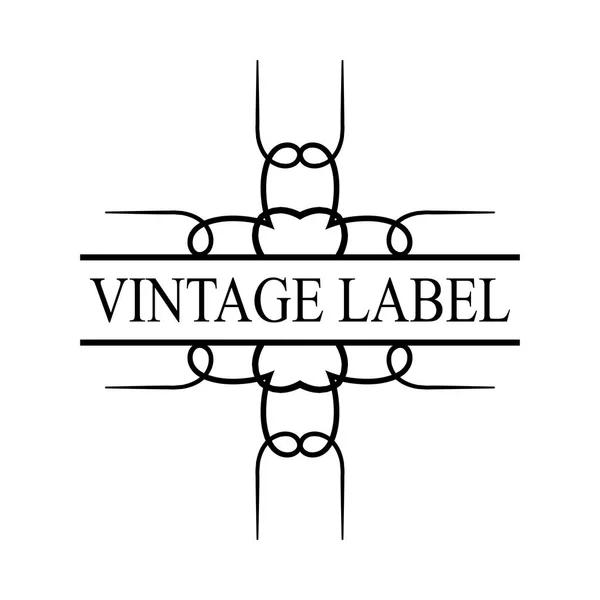Logotipo adornado vintage — Vector de stock