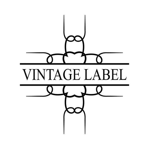 Vintage ornate logo — Stock Vector