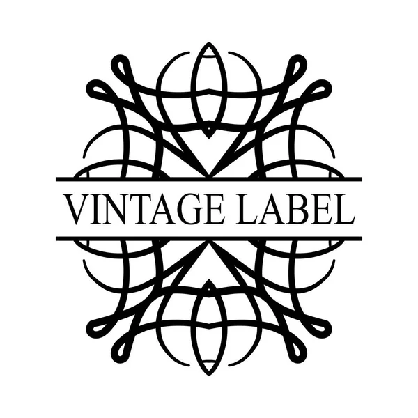 Vintage logo orné — Image vectorielle