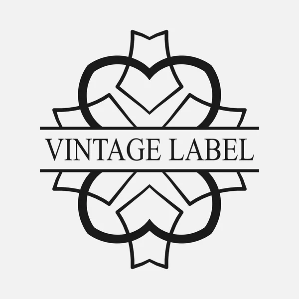 Vintage logotipo ornamentado — Vetor de Stock