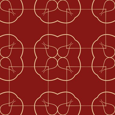 Retro pürüzsüz desen