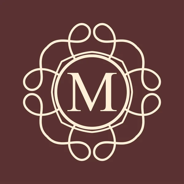 Monogramme ornemental vintage — Image vectorielle