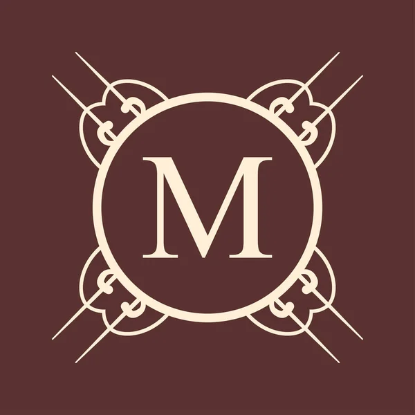 Monogramme ornemental vintage — Image vectorielle