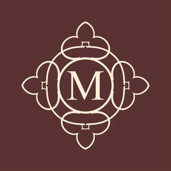 Monogramme ornemental vintage — Image vectorielle