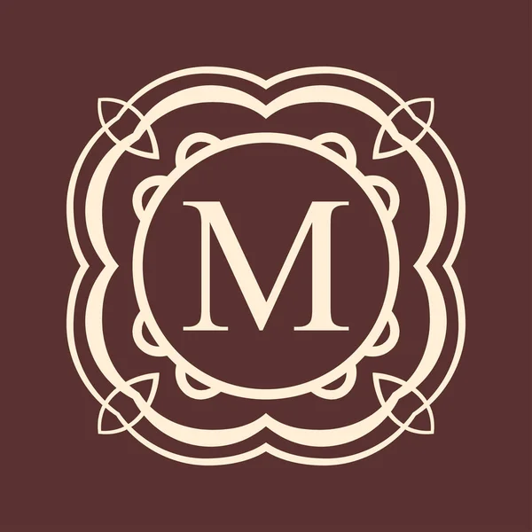 Monogramme ornemental vintage — Image vectorielle