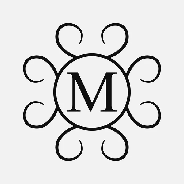 Monogramme ornemental vintage — Image vectorielle