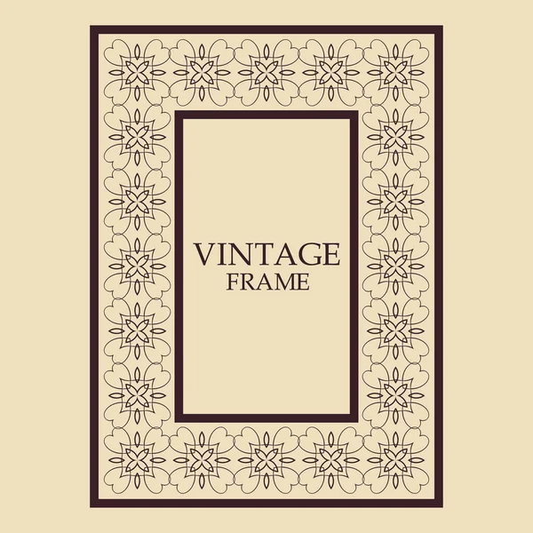 Vintage ornamental frame — Stock Vector