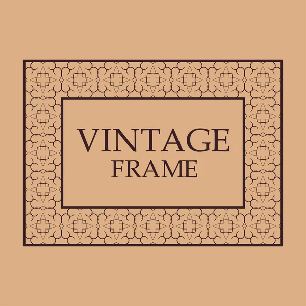 Vintage ornamental frame — Stock Vector