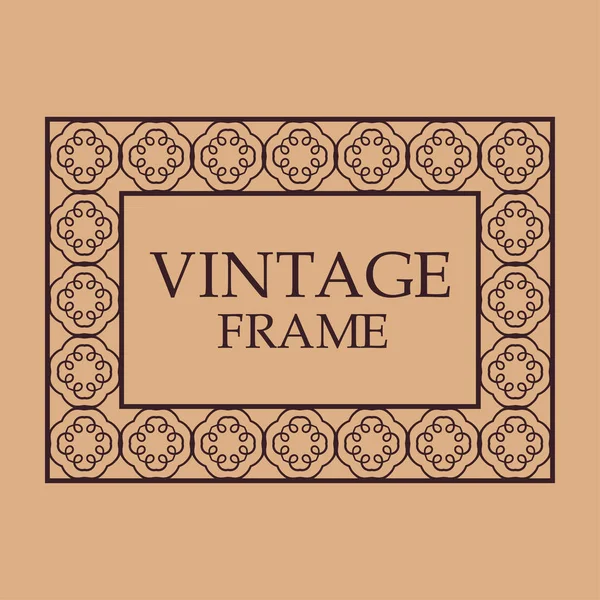 Cornice ornamentale vintage — Vettoriale Stock