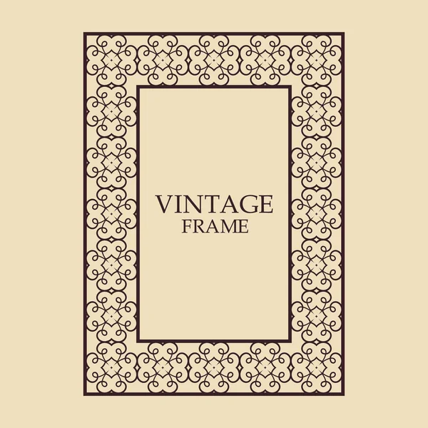Vintage ornamental ramme – Stock-vektor