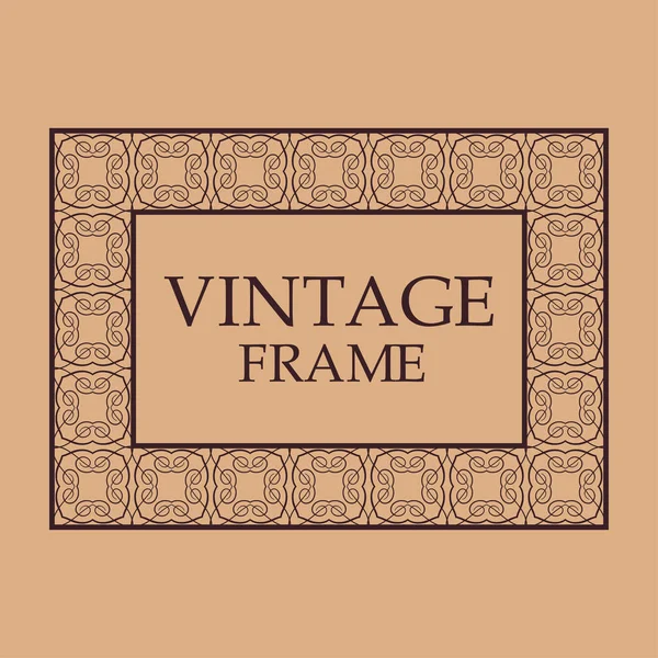 Vintage sier frame — Stockvector