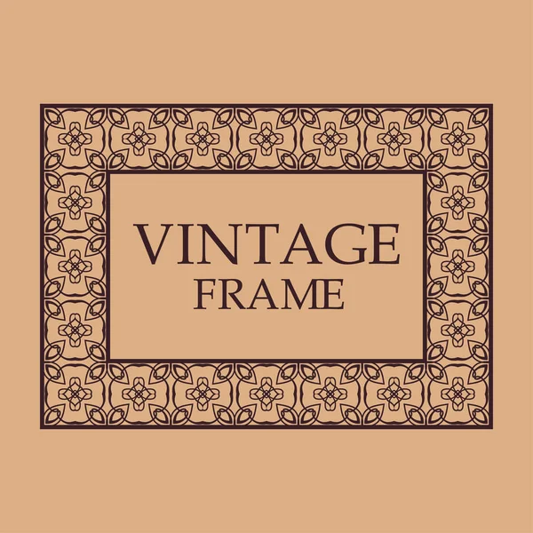 Marco ornamental vintage — Archivo Imágenes Vectoriales