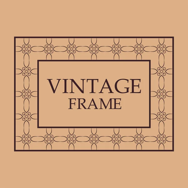 Vintage díszítő keret — Stock Vector