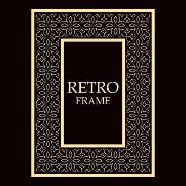 Vintage dekoratif çerçeve