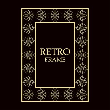 Vintage dekoratif çerçeve