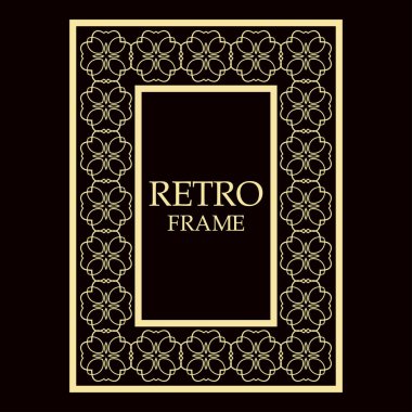 Vintage dekoratif çerçeve