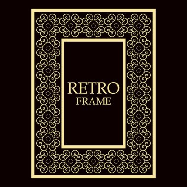 Vintage dekoratif çerçeve