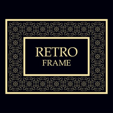 Vintage dekoratif çerçeve