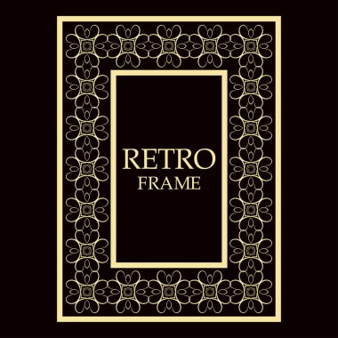 Vintage dekoratif çerçeve