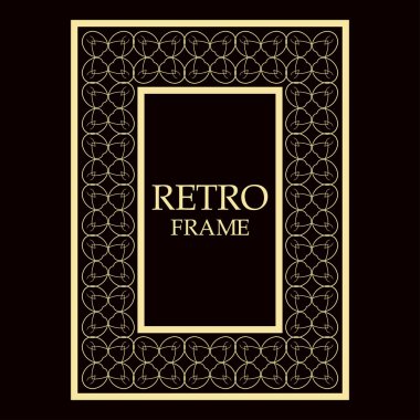 Vintage dekoratif çerçeve