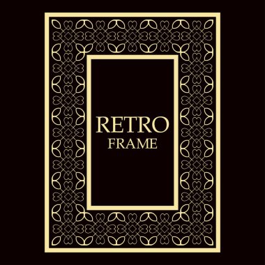 Vintage dekoratif çerçeve
