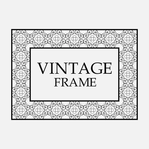 Vintage ornamental frame — Stock Vector