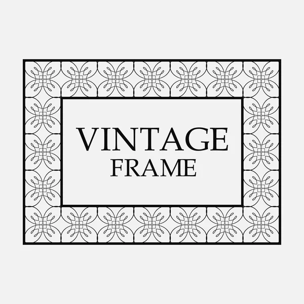 Armação ornamental vintage — Vetor de Stock