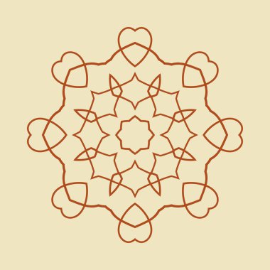 yuvarlak süsleme desen