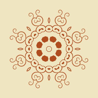 yuvarlak süsleme desen