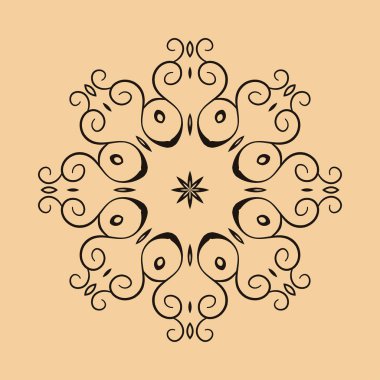 yuvarlak süsleme desen