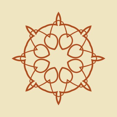 yuvarlak süsleme desen