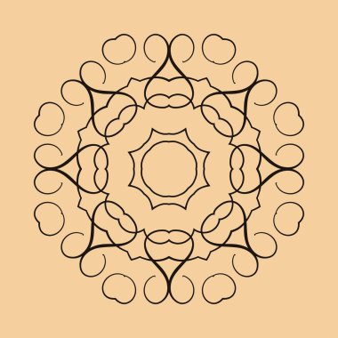 yuvarlak süsleme desen