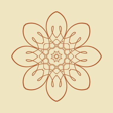 yuvarlak süsleme desen