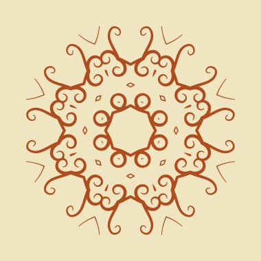 yuvarlak süsleme desen