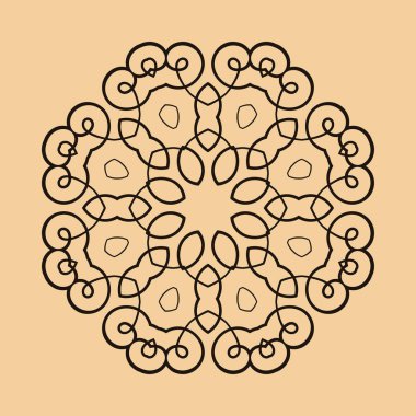 yuvarlak süsleme desen