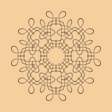 yuvarlak süsleme desen