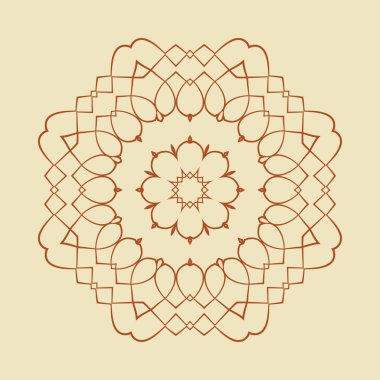 yuvarlak süsleme desen