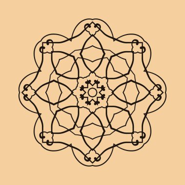 yuvarlak süsleme desen