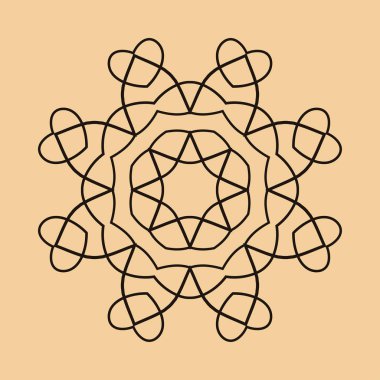 yuvarlak süsleme desen