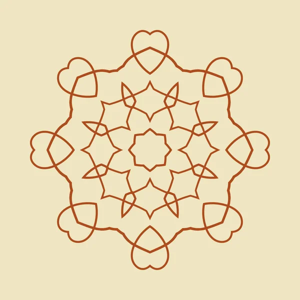 Muster mit runden Ornamenten — Stockvektor