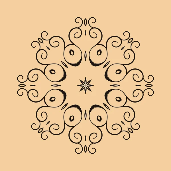 Patrón de ornamento redondo — Archivo Imágenes Vectoriales