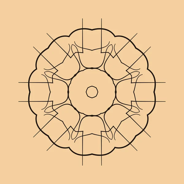 Muster mit runden Ornamenten — Stockvektor
