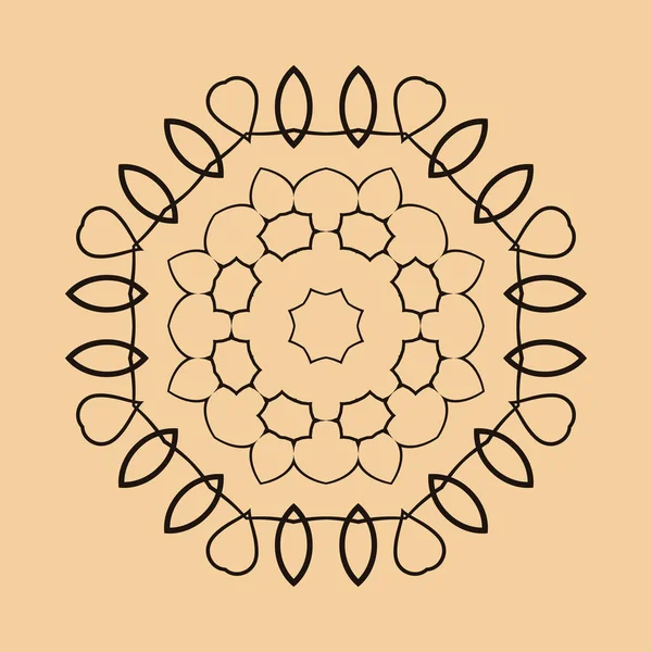 Круглі Орнамент візерунком — стоковий вектор