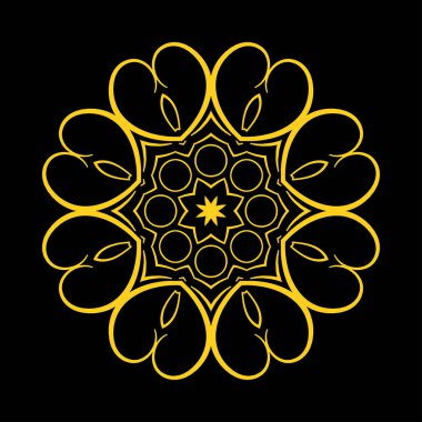 yuvarlak süsleme desen