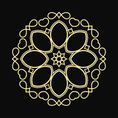 yuvarlak süsleme desen