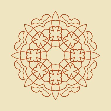 yuvarlak süsleme desen