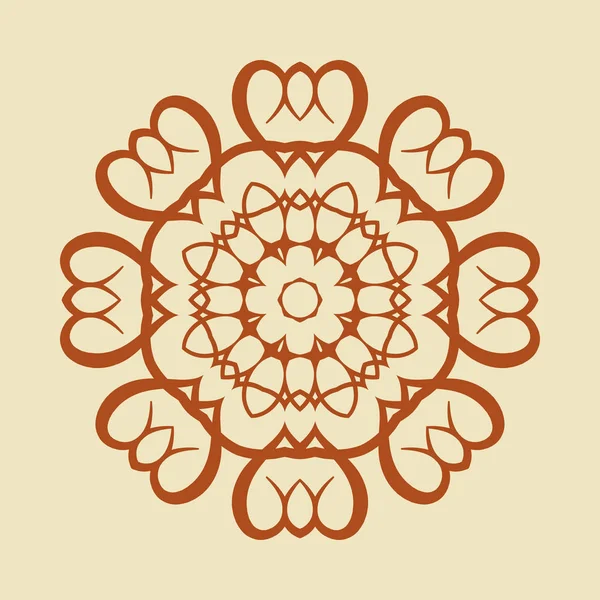 Patrón de ornamento redondo — Archivo Imágenes Vectoriales