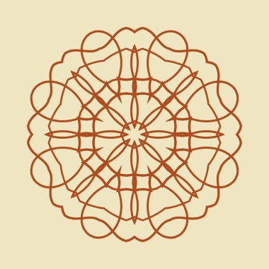 yuvarlak süsleme desen