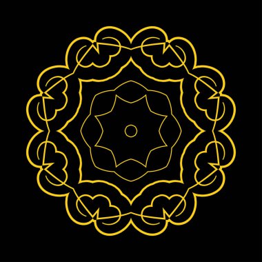 yuvarlak süsleme desen